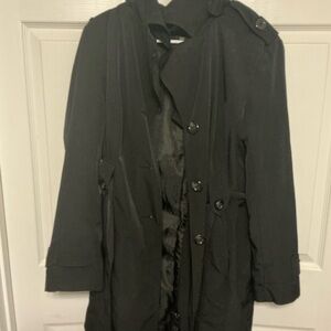 London Fog Classic Women’s Black Trench Coat